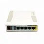 Mikrotik RB951Ui-2HnD Router WiFi de 2.4 GHz 5 Puertos Gigabit, con PoE Pasivo, Procesador 600 MHz, 128 MB RAM, USB y RouterOS L4 - Punto de Acceso